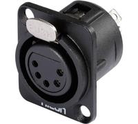 Hicon XLR embase femelle, contacts droits HI-X5DF-M Nombre de pôles (num): 5 noir 1 pc(s)