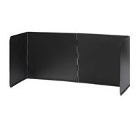 hicoosee Plaque Anti Projection Cuisine Pliable Protection D'écran Anti-éclaboussures, Cuisine Cuisson Plaque Baffle Facile à Nettoyer ustensiles de Cuisine, Noir-L