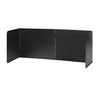 hicoosee Plaque Anti Projection Cuisine Pliable Protection D'écran Anti-éclaboussures, Cuisine Cuisson Plaque Baffle Facile à Nettoyer ustensiles de Cuisine, Noir-S