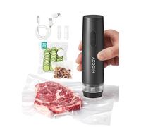 HiCOZY Machine Sous Vide Alimentaire, Appareil de Mise Sous Vide avec Réservoir d'Eau Visible et Compact, Conservation de la Fraîcheur d'Une Simple Pression sur Un Bouton, gris