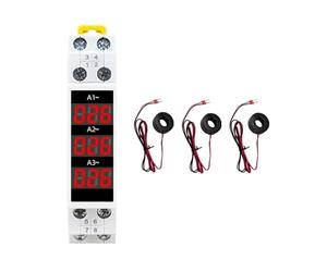 HiCOZZIE 1 Ensemble Mini Compteur de Courant Modulaire Indicateur LED Affichage Numérique Détecteur Ampèremètre ABS