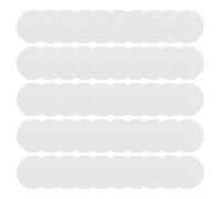 HiCOZZIE Ensemble D'Autocollants Aluminium Vierges pour Sublimation Feuille D'Aluminium pour Plateau à Pendentif Rond pour Lunette Vierge,Disques Vierges pour Sublimation(50 PièCes SéRies)