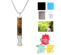 HiCWX Collier respiratoire anti-anxiété avec résistance, outil de respiration apaisante, taille unique, Acrylique, Pas de gemme