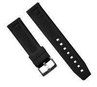 HiCycle2 Bracelet de montre de rechange en caoutchouc pour Tag Heuer Formula Strapsco - Caoutchouc de silicone - 20/22 mm (noir, 20 mm)