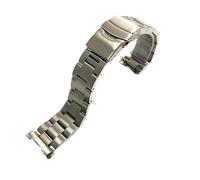 HiCycle2 Bracelet de montre de rechange pour Seiko Alpinist Sarg005 Sarb017 - Anti-rouille - Solide - Interface incurvée en acier inoxydable - 20 mm - Argenté