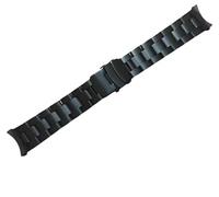 HiCycle2 Bracelet de montre de rechange pour Seiko Alpinist Sarg005 Sarb017 - Anti-rouille - Solide - Interface incurvée en acier inoxydable - 20 mm - Noir