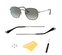 HiCycle2 Branches de rechange pour lunettes de soleil Ray Ban RB3447 RB3547N RB3548N RB3647N avec 4 vis, 1 tournevis