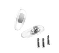 Hicycle2 Coussinets de nez de rechange pour lunettes de soleil Gucci - Plaquettes nasales vissables en silicone (argenté)