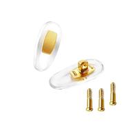 Hicycle2 Coussinets de nez de rechange pour lunettes de soleil Gucci - Plaquettes nasales vissables en silicone (doré)