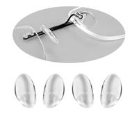 HiCycle2 Coussinets de nez de rechange pour lunettes Silhouette sans monture et montures de lunettes, en silicone souple, kit de réparation transparent