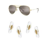 HiCycle2 Kit de réparation de lunettes de soleil en silicone pour lunettes de soleil RAY BAN Aviator RB3025 RB3539 RB3026 RB3447 RB4263 RB3548 RB3716 RB3816 RB3548N, doré, 16 millimeters