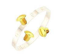 HiCycle2 Lot de 3 vis de rechange pour bracelet Cartier Love, 4.2*3.4*2.3, Acier inoxydable