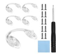 HiCycle2 Lot de 5 paires de plaquettes de nez en forme de U avec 4 vis, 1 tournevis et un chiffon de nettoyage