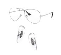 HiCycle2 Plaquette de nez de rechange à clipser pour lunettes de soleil Ray-Ban Aviator RB3025 17 mm, claire, single size