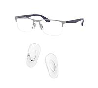 HiCycle2 Plaquettes de nez de rechange 14 mm/16 mm pour kit de réparation de lunettes RB6335, chiffon bonus (14 mm, doré) (16 mm, argent)