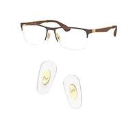 HiCycle2 Replacement Push-in Nose Pads for Ray-Ban RB6335 Glasses 14mm Repair Kits,Bonus Lens Cloth(silver) (gold)