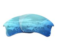 HiCycle2 Verres de rechange polarisés miroir pour lunettes de soleil Oakley Flak Jacket XLJ 63mm OO9009 (bleu)