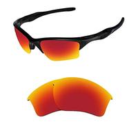 HiCycle2 Verres de rechange polarisés pour lunettes de soleil Oakley Half Jacket 2.0 XL OO9154 - Plusieurs options, rouge