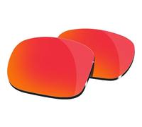 HiCycle2 Verres de rechange polarisés pour lunettes de soleil Oakley Holbrook OO9102 55 mm épaisseur : 2,0 mm, Rouge, nothing