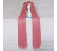 Hidan no Aria Kanzaki H Aria rose 120 CM longs cheveux synthétiques Cosplay Costume fête perruque + 2 queues de cheval + perruque casquette Vocaloid rose
