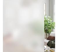 HIDBEA Film de confidentialité givré pour fenêtre - Contrôle de la chaleur - Blocage des UV - Adhérence statique - Non adhésif - Réutilisable - Pour salle de bain, maison, bureau (dépoli, 75 cm x 4 m)