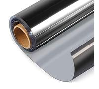 HIDBEA Film teinté à Sens Unique pour fenêtre de Maison et de Bureau, Noir argenté, 75 cm x 2 m