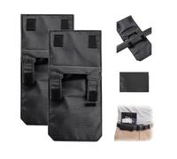 Hidden Anti-Theft Passport Pouch, 3-in-1 Security Travel Foldable Waist Bag | Multifunctional Phone and ID Waist Pouch, Can Be Attached to a Belt,Waist Pocket Storage Hook Loop Closure,Cards & Documents