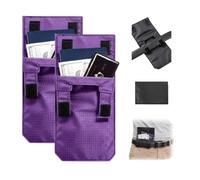 Hidden Anti-Theft Passport Pouch, 3-in-1 Security Travel Foldable Waist Bag | Multifunctional Phone and ID Waist Pouch, Can Be Attached to a Belt,Waist Pocket Storage Hook Loop Closure,Cards & Documents