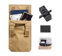 Hidden Anti-Theft Passport Pouch, 3-in-1 Security Travel Foldable Waist Bag | Multifunctional Phone and ID Waist Pouch, Can Be Attached to a Belt,Waist Pocket Storage Hook Loop Closure,Cards & Documents