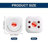 Hidden Camera Detector,Infrared Anti-Spy Scanner,Portable Camera Detector for Hotel,Home,Office,Travel,Car,Locker Room,Bathroom,Protect Your Privacy (White)