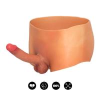 Masturbateur sangle à pénis portable réaliste en silicone boxer sexy...