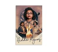 Hidden Figures2 Poster sur toile - Impression esthétique - Art moderne pour salles de séjour - 60 x 90 cm - Style sans cadre