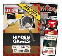 Hidden Games Scène du Crime - Le diadème d'Amaryllis - Française - Jeu de scène de Crime réaliste et passionnant, Escape Room coopératif en français