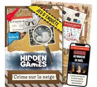 Hidden Games dossiers criminels - Crime sur la Neige - Français - Jeu de scène de Crime réaliste et passionnant, Escape Room coopératif