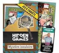 Hidden Games Dossiers Criminels - Jeu de Crime, Jeu de détective, enquete criminelle a resoudre, Affaires criminelles, enquête immersive, Jeux pour Adultes, Escape Game - Mystère insulaire