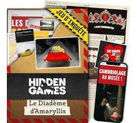 Hidden Games Scène du Crime - Le diadème d'Amaryllis - Française - Jeu de scène de Crime réaliste et passionnant, Escape Room coopératif en français