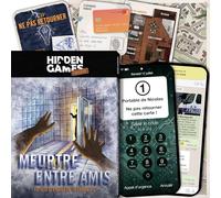 Hidden Games Hangover - Meurtre Entre Amis - Jeu d'enquête interactif | Dîner enquête sans déguisement : même le coupable l'ignore ! À résoudre à table. 4-6 joueurs, dès 14 ans