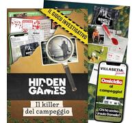 Hidden Games Lieu de l'infraction - Le tueur du camping - Italien - Jeu d'enquête réaliste et passionnant, type Escape Room de table