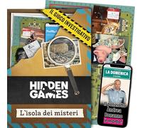 Hidden Games Luogo del Reato - L'isola dei misteri - Italiana - gioco realistico Della Scena del crimine, gioco emozionante del Detective, gioco Della Stanza di fuga