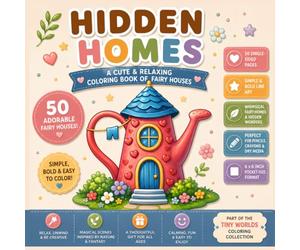 Hidden Homes: A Pocket-Size Fairy House Coloring Book with Simple, Bold Designs for Calm Moments