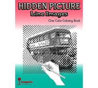 Hidden Picture Line Images: One Color Coloring Book