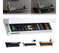 Hidden Safe Étagère murale 40 x 24 x 7,2 cm - Étagère flottante avec compartiment secret invisible, étagère en bois renforcé, finition durable (blanc)