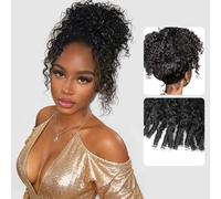 Hidden Strap 360 Lace Front Burmese Curly Human Hair Wig with Spiral Curls Ends,Perruque Cheveux Humain 200 Density 360 Pre Plucked Lace Wigs With Invisible Drawstring for Black Women 22 Pouces