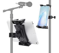 Hidder Support Tablette Microphone, Support iPad Réglable pour Pied de Micro et Pupitre de Musique, Universel Support Tablette Micro pour iPad Mini Air Pro et iPhone 4,7-12,9"