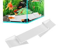 Hide à aquarium flottante - Betta Fish Toys | Crotte de crevettes | Tube du tunnel d'aquarium | Abs Dome souterrain avec un trou de courbe de triangle pour la décoration de terrasse en terrarium Repti