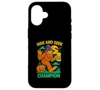 Hide and Seek Champion Funny Bigfoot Halloween Art Coque pour iPhone 16