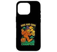 Hide and Seek Champion Funny Bigfoot Halloween Art Coque pour iPhone 16 Pro