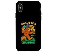 Hide and Seek Champion Funny Bigfoot Halloween Art Coque pour iPhone X/XS
