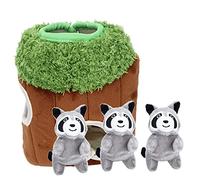 Hide and Seek Dog Toy, Interactive Dog Toys Interactive Squaky Brudrow Bid Ratonon Arbre Trous Puzzle pour Chiens de Petite et Moyenne Taille