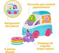 Hide and Squeak Fill and Pop Donut Truck,Baby Push Along Toy,Baby Easter Toy,Musical Toys with Colors and Sounds,Baby Boys Girls Age 1,2 and 3 Years Old